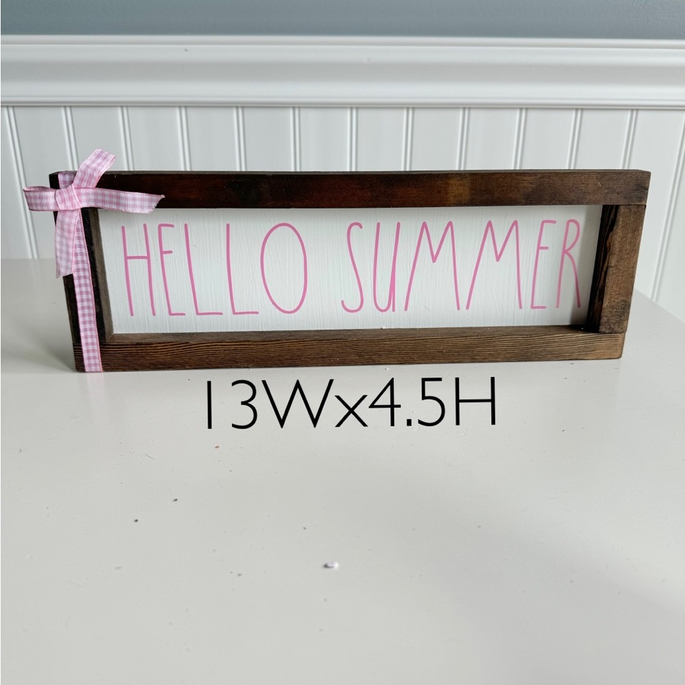 Hello Summer Sign